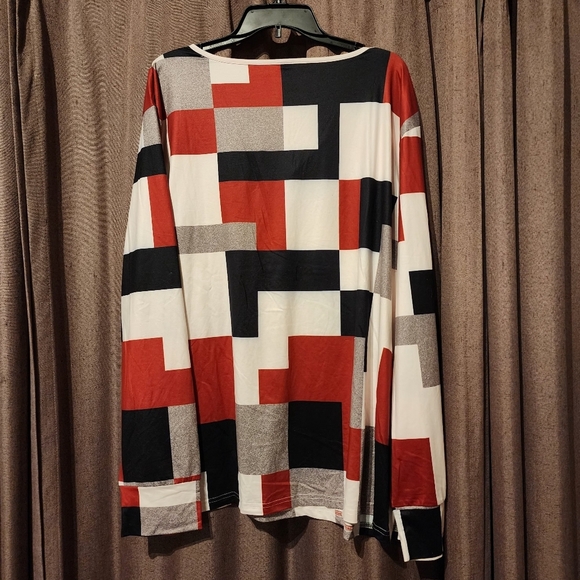 Geometric long sleeve light airy stretch men fashion beach formal 3XL - Picture 2 of 8